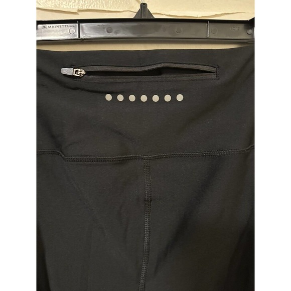 RBX Activewear Capri Tights Women’s Size S/P Black Stash Pocket w/Zipper Gym PGC - Picture 5 of 9